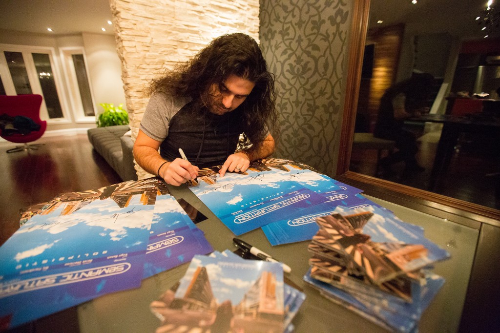 Shant signing Solipsistic posters