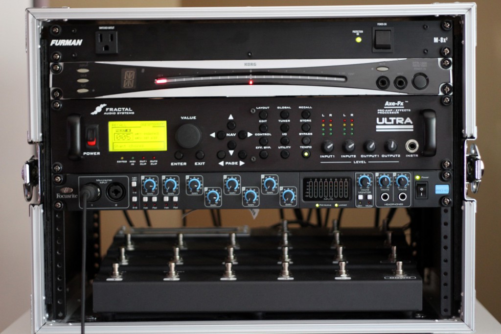 Guitar Effects Rack used on the debut album: Solipsistic