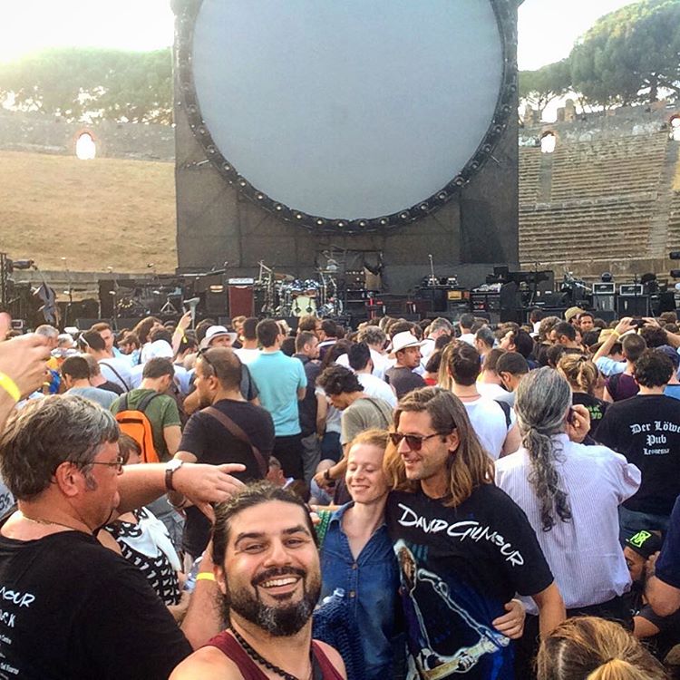 David Gilmour in Pompeii